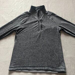 Lululemon 1/4 Zip Pullover Men XL Gray Lightweight Athletic Running Performance